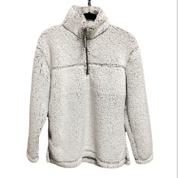 Boxercraft Gray-Black Quarter Zip Sherpa - Picture 1 of 9